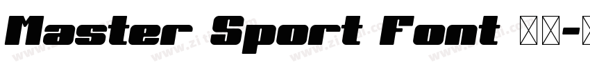 Master Sport Font 英文字体转换 Master Sport Font 英文字体转换